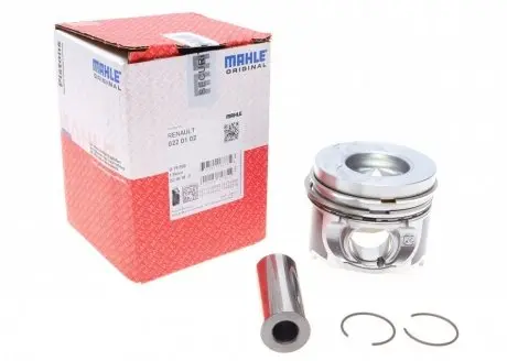Поршень з кільцями RENAULT 76,50 K9K 1,5TD d26 (вир-во Mahle) MAHLE / KNECHT 0220102