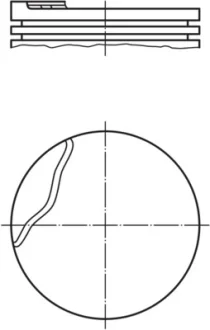 Поршень MAHLE / KNECHT 0220301