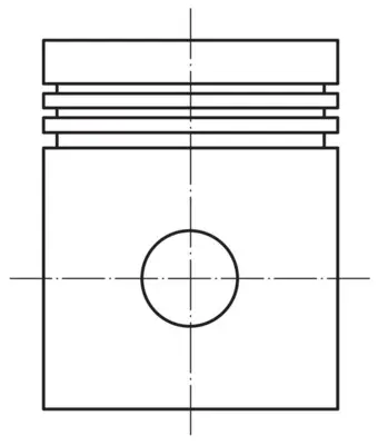 Поршень MAHLE / KNECHT 022 27 02 (фото 1)