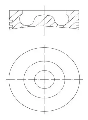 Поршень AUDI/SEAT/SKODA/VW 2.0 TDI 03-13 (81.51mm/+0.5) MAHLE / KNECHT 028 02 02 (фото 1)