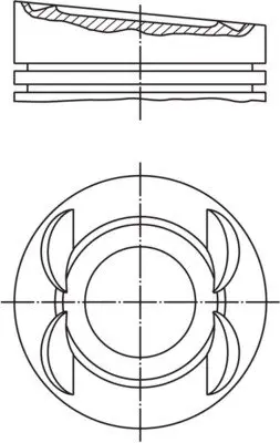 Поршень MAHLE / KNECHT 028 03 01 (фото 1)
