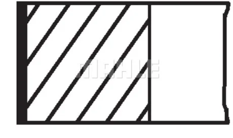 MAHLE 02808N1 Комплект поршневих кілець MAHLE / KNECHT 028 08 N1