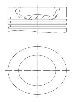 Поршень MAHLE / KNECHT 028PI00121002 (фото 1)