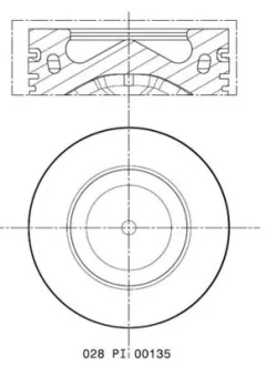 Поршень двигуна MAHLE / KNECHT 028PI00135002