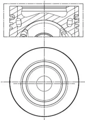 Поршень двигуна MAHLE / KNECHT 028PI00141001 (фото 1)