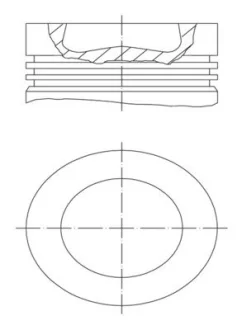 Поршень двигуна MAHLE / KNECHT 028PI00155002