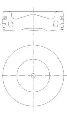 Поршень двигуна MAHLE / KNECHT 028PI00158001 (фото 1)