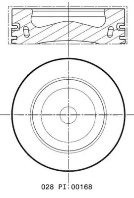 Поршень MAHLE / KNECHT 028PI00168000 (фото 1)
