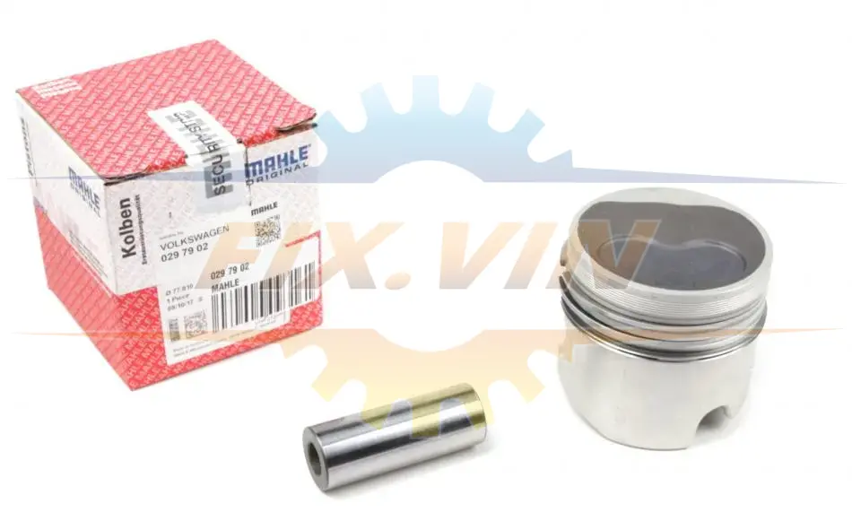 Поршень VW 1.6/2.0/2.4TD 77mm (+ кільця) MAHLE / KNECHT 029 79 02 (фото 1)
