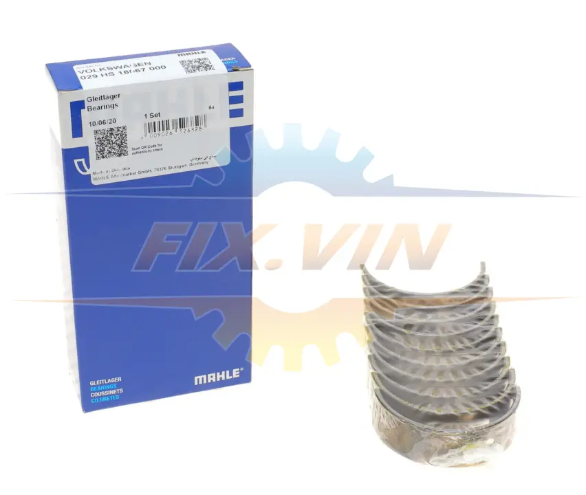 Вкладиші корінні Mahle VW MAHLE / KNECHT 029 HS 18067 000 (фото 1)