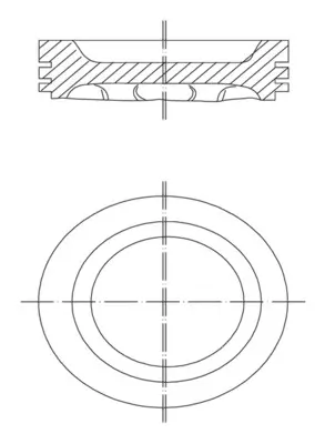 Поршень MAHLE / KNECHT 0303402 (фото 1)