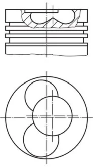 Поршень MAHLE / KNECHT 0305402