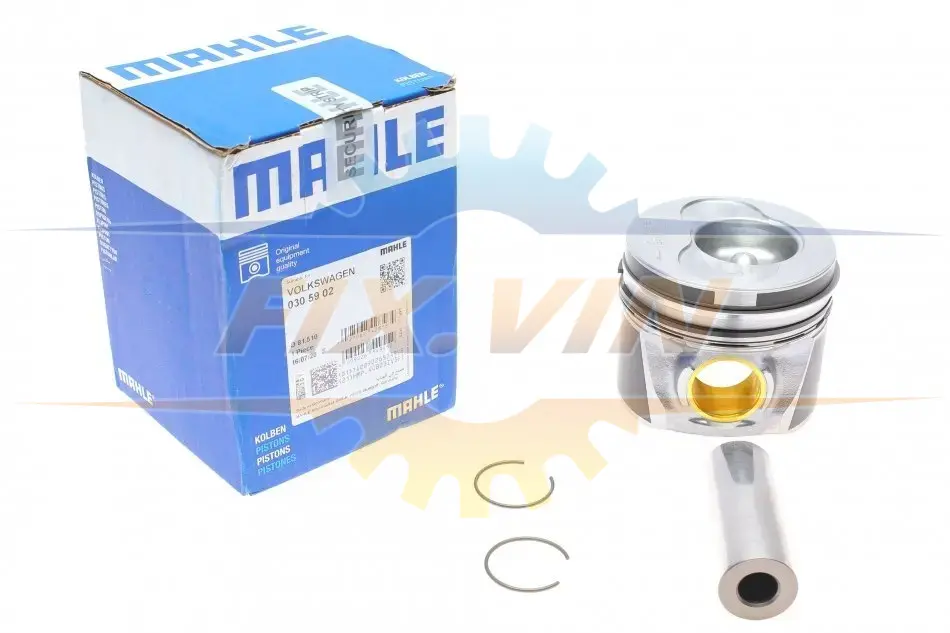 Поршень з кільцями VAG 81,51 2,5TDI 3-5 цил (вир-во Mahle) https://catalog.mahle-aftermarket.com/eu/index.xhtml MAHLE / KNECHT 030 59 02 (фото 1)