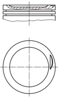 Поршень MAHLE / KNECHT 0308301