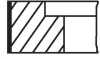 Комплект поршневих кілець Mahle AUDI/SEAT/VW 100,80,Caddy,Golf,Jetta,Passat 1,6-2,2 -02 MAHLE / KNECHT 03474N3 (фото 1)