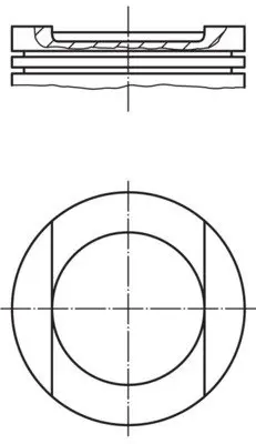 Поршень MAHLE / KNECHT 0349400 (фото 1)
