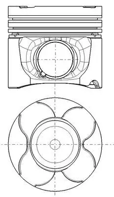 Поршень MAHLE / KNECHT 037 PI 00151 000 (фото 1)