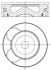 Поршень Citroen C5 III/Peugeot 508 2.2 HDi 10- (85.50mm/+0.50) MAHLE / KNECHT 039 PI 00128 002 (фото 1)