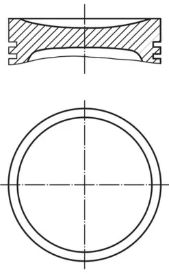 A_Поршень Mahle CITROEN/PEUGEOT Berlingo,C2,C3,Xsara,1007,Partner,206,306,307 1,4 95- MAHLE / KNECHT 0401100 (фото 1)