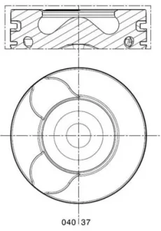 Поршень MAHLE / KNECHT 0403700