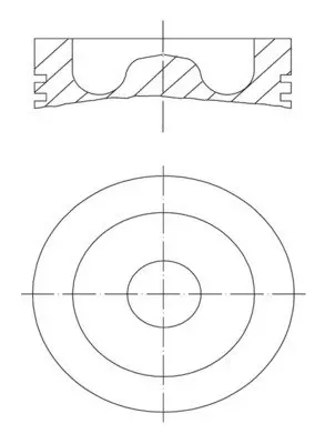 Поршень MAHLE / KNECHT 061PI00129000 (фото 1)