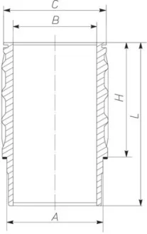 Гільза SCANIA 127.0 DC11/DSC12, DC 16.02 4V EURO 3 MAHLE / KNECHT 061 WN 17 01
