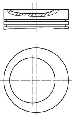 Поршень MAHLE / KNECHT 0812101 (фото 1)
