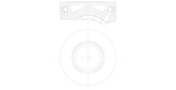 Поршень BMW X5 (E70)/X6 (E71/E72) 08-10 (84.00mm/STD) M57 MAHLE / KNECHT 081 PI 00105 000 (фото 1)
