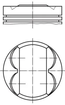 Поршень двигуна MAHLE / KNECHT 081 PI 00107 002 (фото 1)