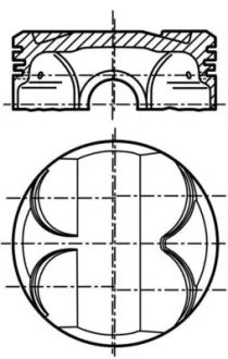 MAHLE 081PI00111001 Поршень MAHLE / KNECHT 081 PI 00111 001