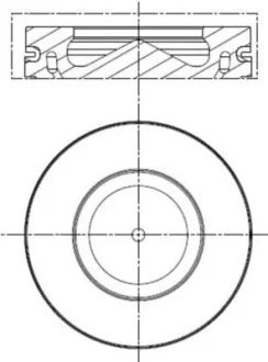 Поршень BMW 3 (E90/F30/F80)/5 (E60/F10)/X5 (F15/F85) 2.0D (N47) 04-18 (84.00mm/STD) MAHLE / KNECHT 081 PI 00113 000