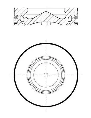 Поршень BMW 5 (F10/G30/F90/F11) 2.0 d (B47 D20 A) 13- (STD) MAHLE / KNECHT 081 PI 00119 000 (фото 1)
