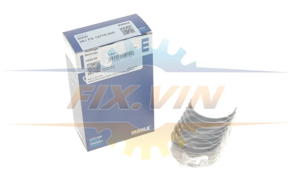 Підшипники ковзання шатунні MAHLE MAHLE / KNECHT 081 PS 19778 000 (фото 1)
