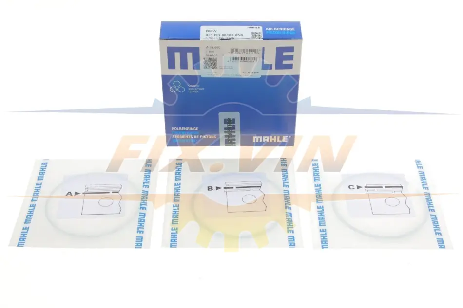 Кільця поршневі BMW 3 (F30, F80)/5(F10) 2.0d (N47 D20) 11-16 (83.96mm/STD) (1.75-1.75-2) MAHLE MAHLE / KNECHT 081 RS 00109 0N0 (фото 1)