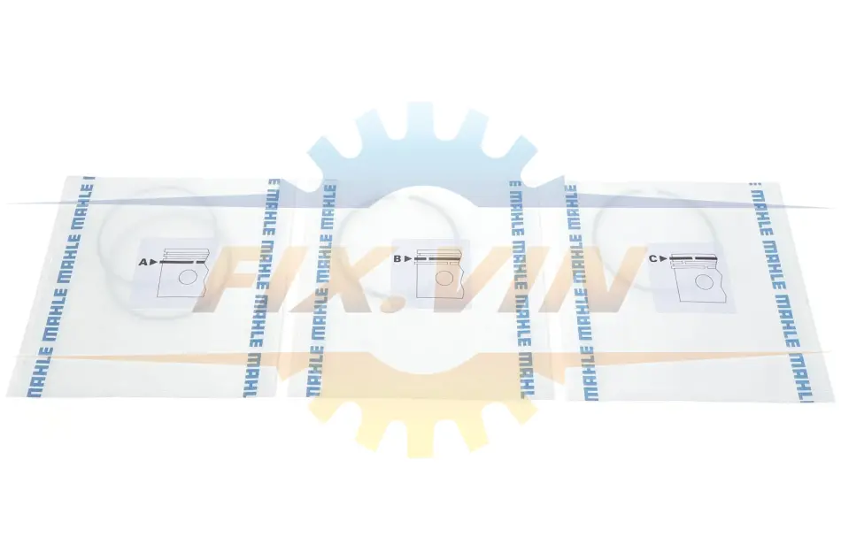 Комплект поршневих кілець Mahle BMW 540i,740i,X5 4,4 96-01 MAHLE / KNECHT 083 12 N0 (фото 1)