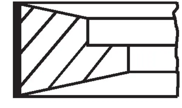 Кільця поршневі (1cyl) RVI, VOLVO MAHLE / KNECHT 099 RS 00127 0N0 (фото 1)