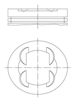 Поршень Mahle HYUNDAI/KIA \'\'2.0 G4KD \'\'10>> MAHLE / KNECHT 681PI00109000