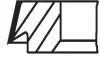 A_Комплект поршневих кілець HYUNDAI/KIA \'\'2.0 G4KD \'\'10>> MAHLE / KNECHT 681RS001090N0 (фото 1)
