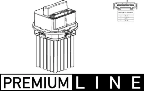 A_Блок управління обігрівачем Mercedes W204, W212 -2010 MAHLE / KNECHT ABR53000P