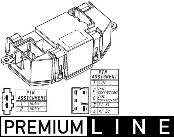 Реостат пічки A4/A5/Q5 1.8-4.2 07- (+AC) MAHLE / KNECHT ABR 56 000P (фото 1)