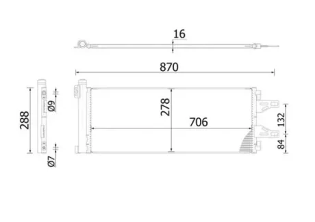 Радіатор кондиціонера Jumper/Ducato/Boxer 2.2/3.0HDi/2.3D 06- MAHLE / KNECHT AC 368 000S