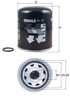 Фільтр осушувача Volvo MAHLE / KNECHT AL 26