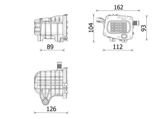 Радіатор охолодження ВГ MAHLE / KNECHT CE 41 000P (фото 1)