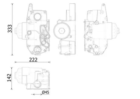 Масляний охолоджувач MAHLE / KNECHT CLC310000S