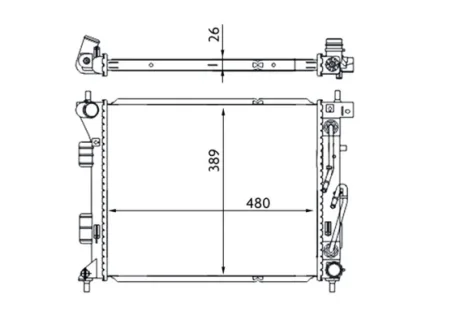 Радіатор охолоджування MAHLE / KNECHT CR 1694 000S