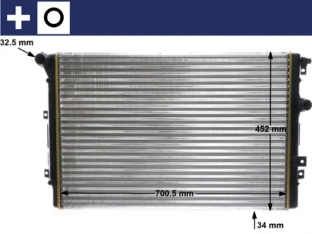 Радіатор охолодження MAHLE MAHLE / KNECHT CR 2032 000S