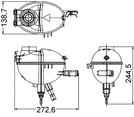 Бачок розширювальний MAHLE / KNECHT CRT 209 000S (фото 1)