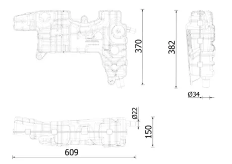 Розширювальний бак MAHLE / KNECHT CRT250000S