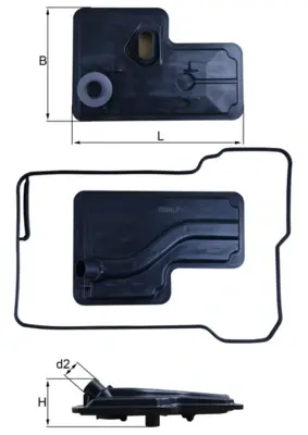 Фільтр АКПП MAHLE / KNECHT HX270D (фото 1)