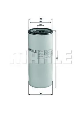 Фільтр паливний Mahle MTU, знято з виробництва MAHLE / KNECHT KC233 (фото 1)